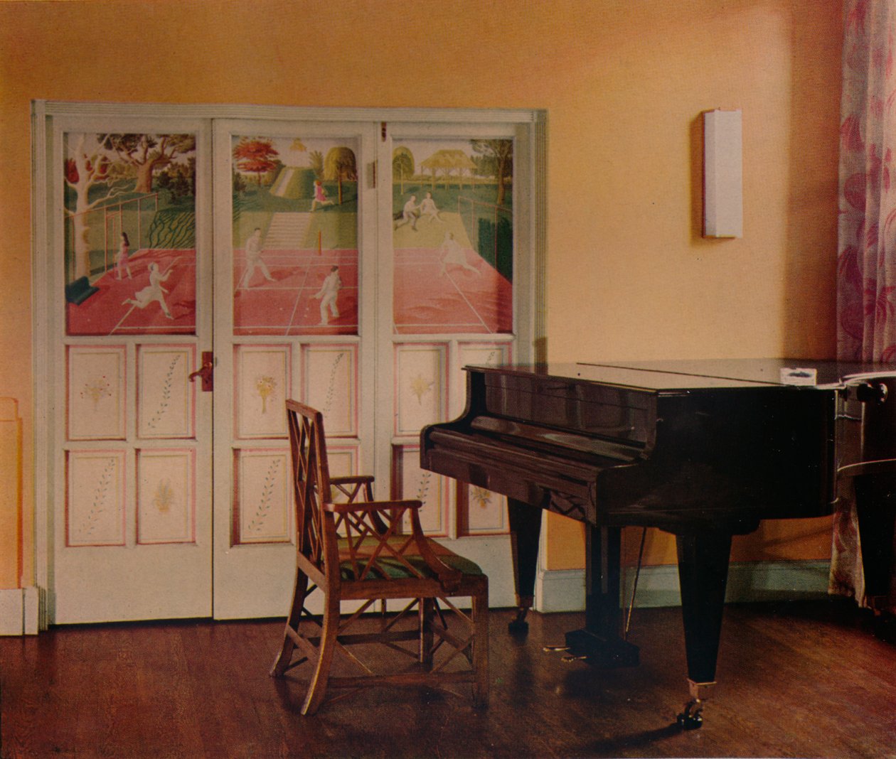Udsmykning af Eric Ravilious i Sir Geoffrey Frys lejlighed, Portman Square, London, 1933 af Unbekannt