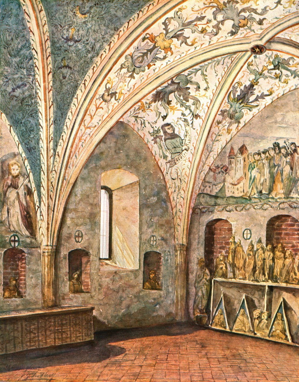 Udsmykning i St Nicholas Church, Jüterbog, Brandenburg, Tyskland, 1928. af Unbekannt