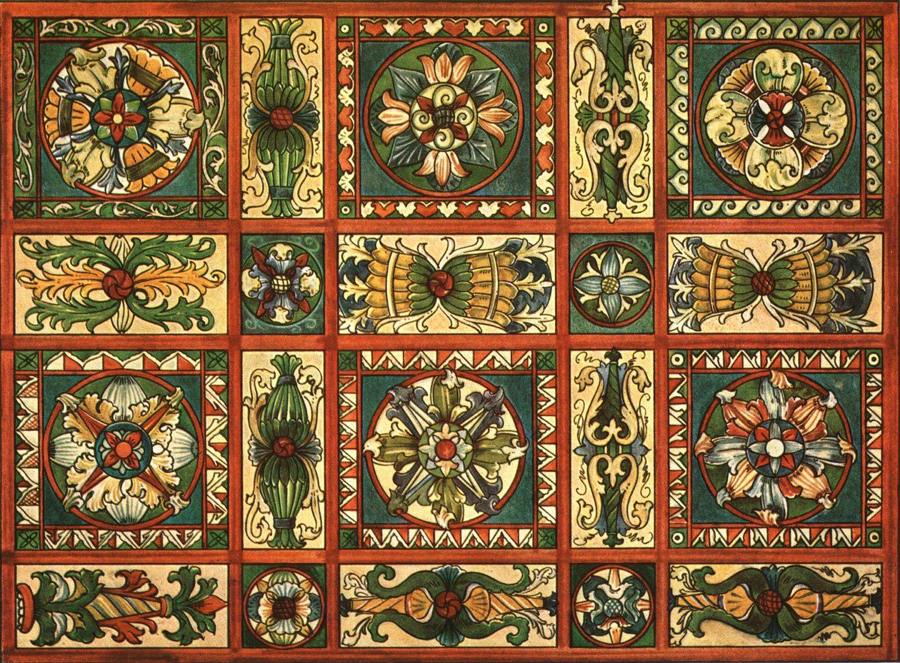 Udsmykning i St Valentines Church, Chechlau, 1928. af Unbekannt