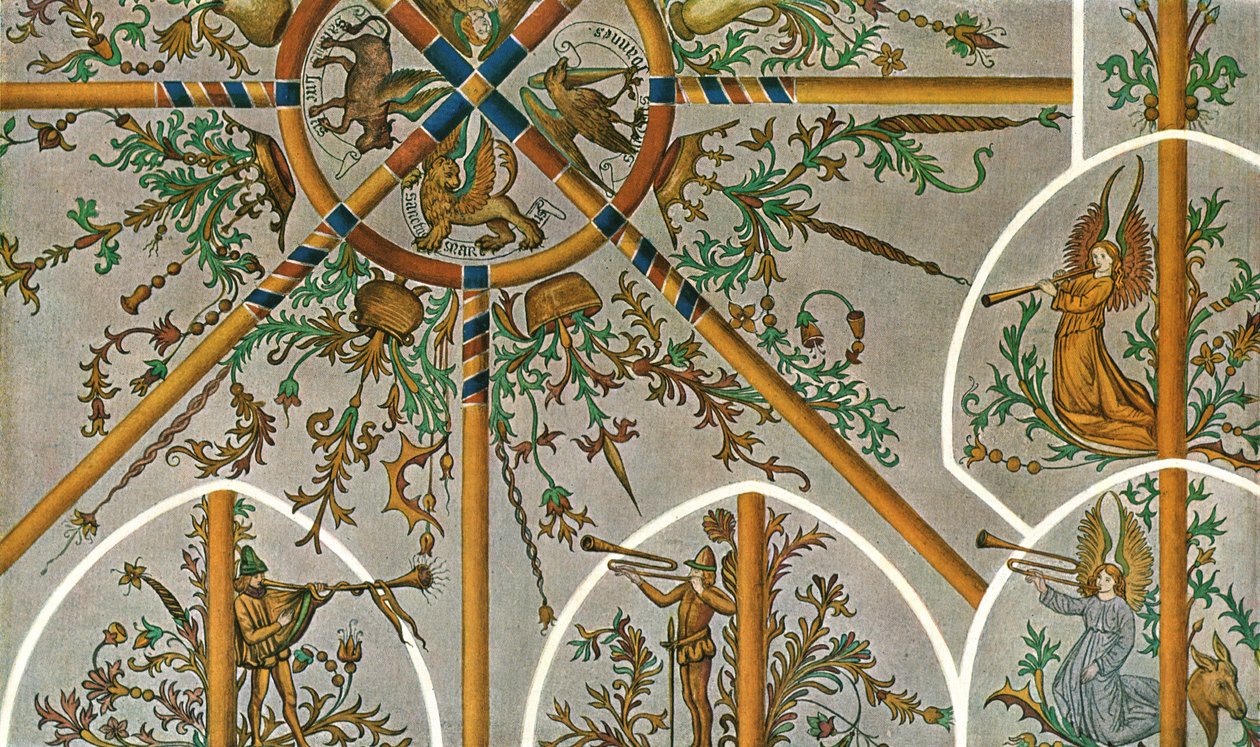Udsmykning i Stedum Kirke, Groningen, Holland, 1928. af Unbekannt