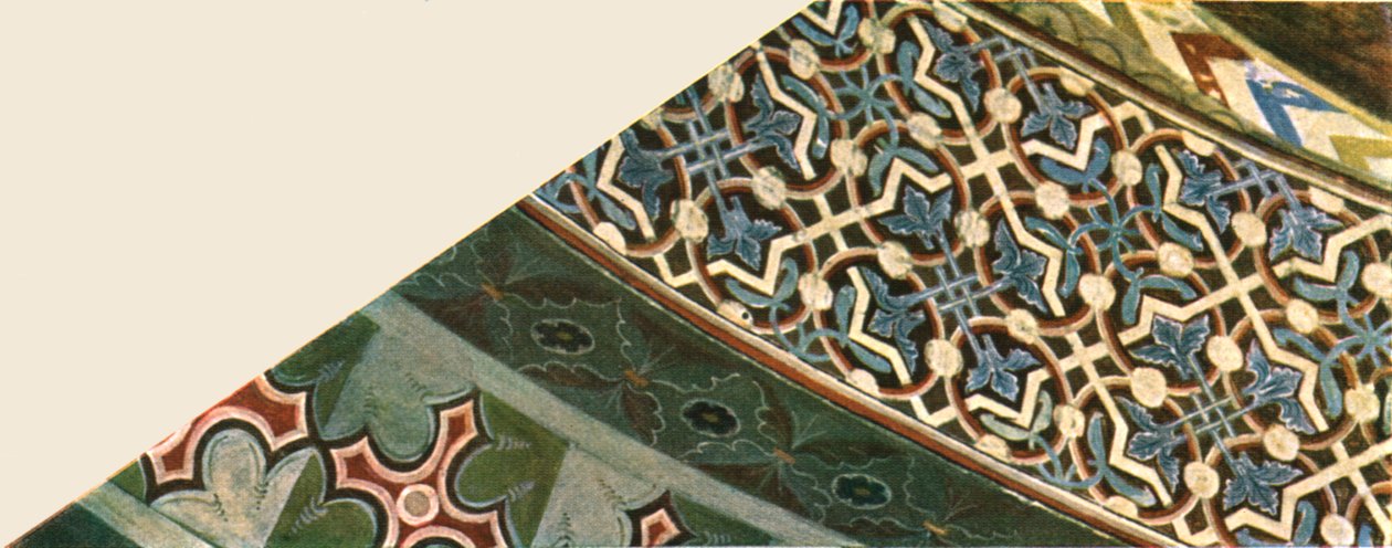 Dekoration i basilikaen Saint Francis, Assisi, Italien, 1928. af Unbekannt