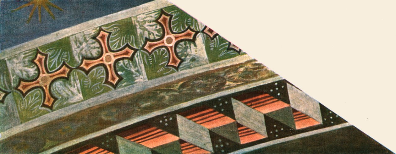 Dekoration i basilikaen Saint Francis, Assisi, Italien, 1928. af Unbekannt