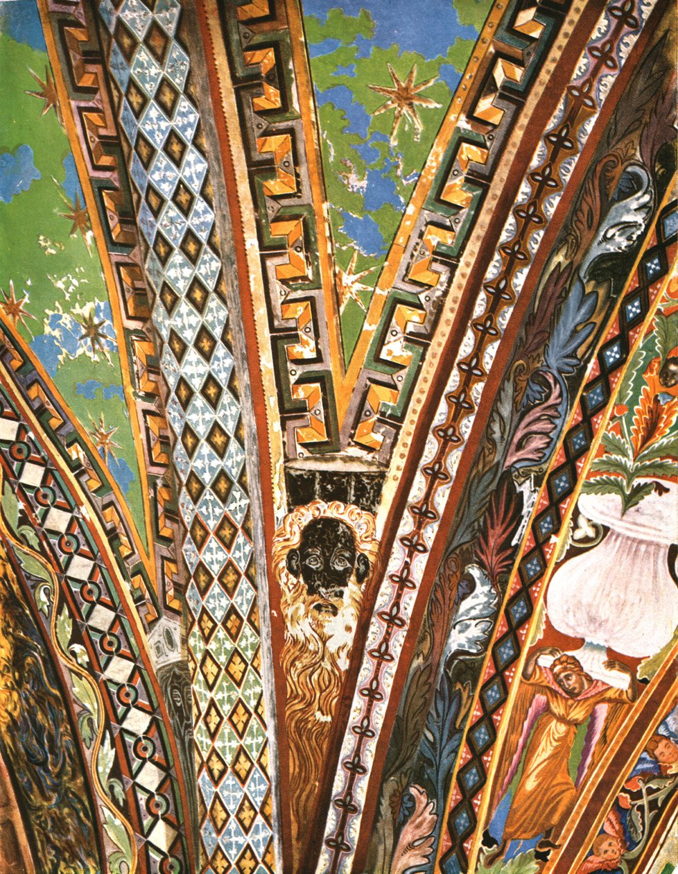 Dekoration i basilikaen Saint Francis, Assisi, Italien, 1928. af Unbekannt