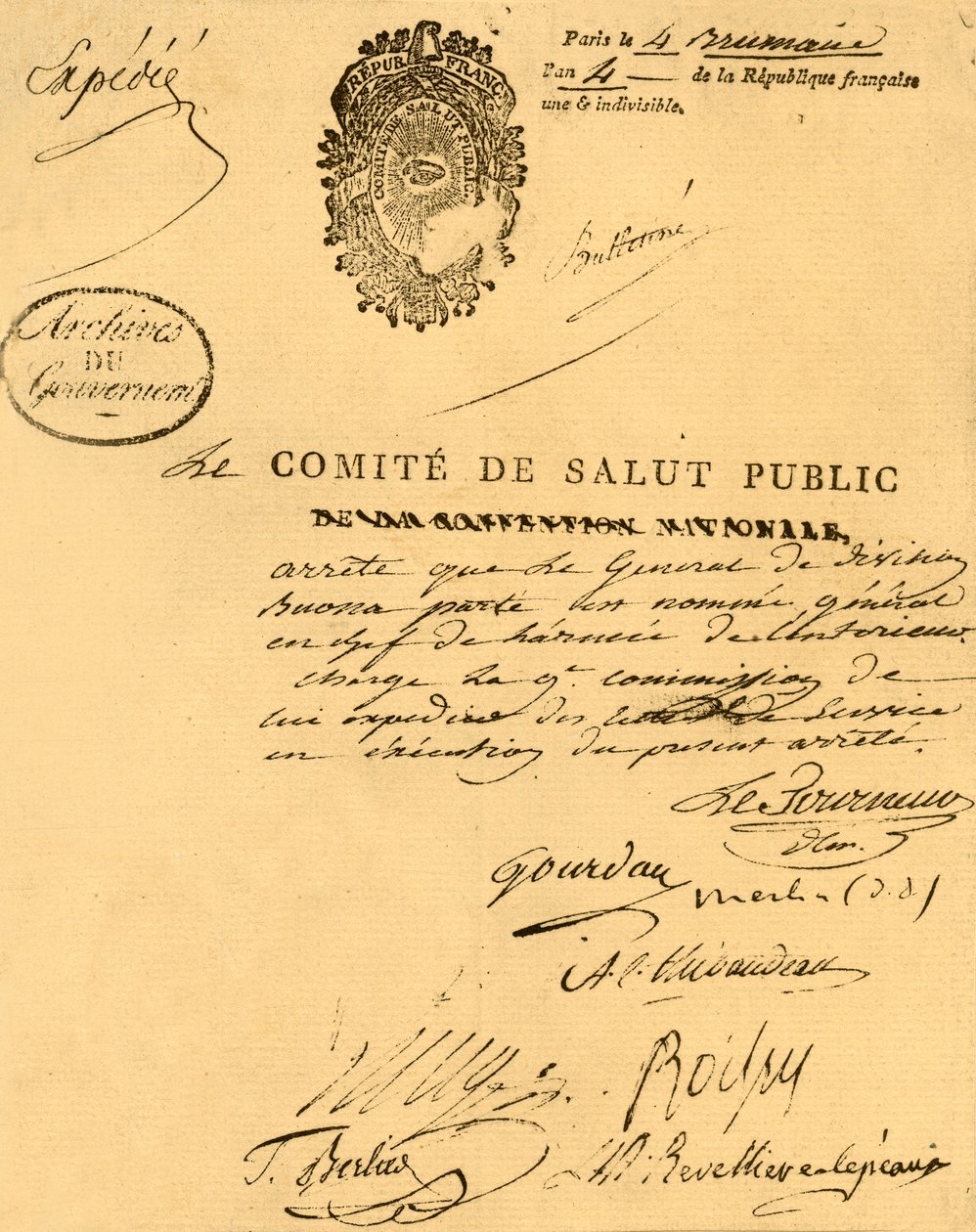 Dekret fra Udvalget for Folkesundhed, 26. oktober 1795, 1921. af Unbekannt