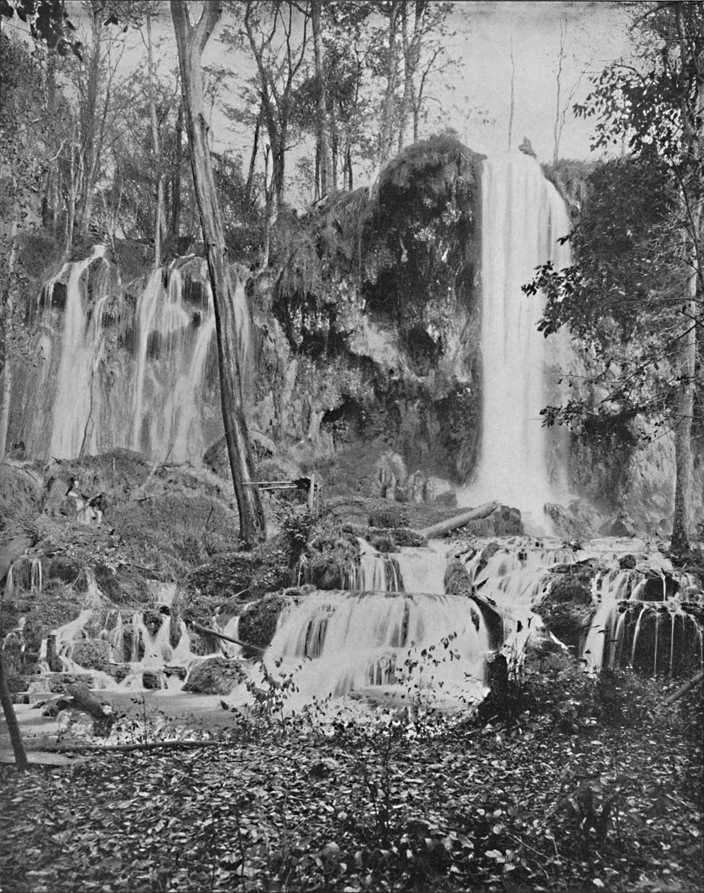 Deer Lick Falls, Mineral Springs, Va., c1897. af Unbekannt