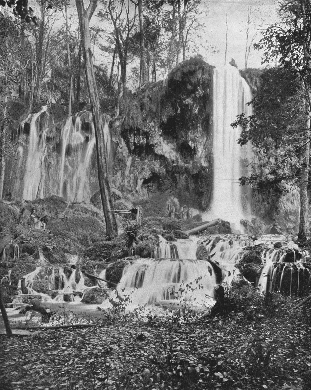 Deer Lick Falls, Mineral Springs, Virginia, USA, c1900. af Unbekannt