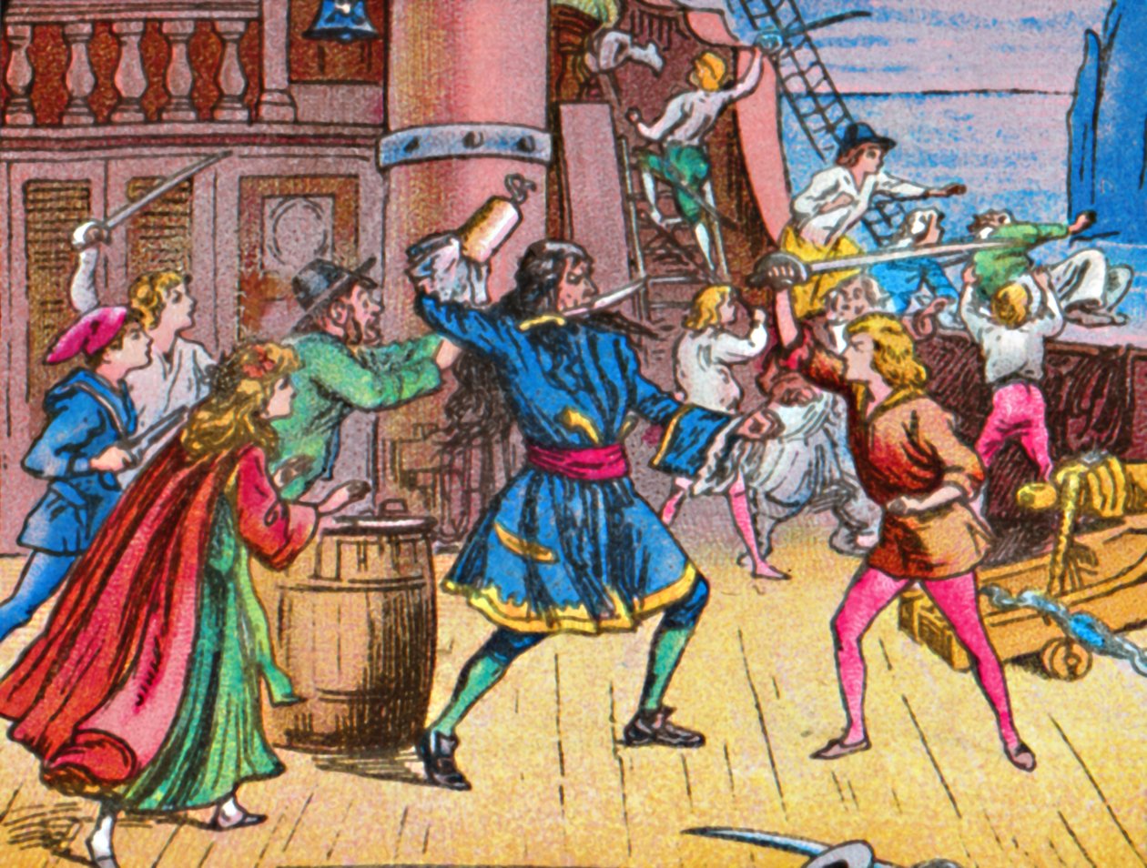 Piraternes nederlag, c1905 af Unbekannt