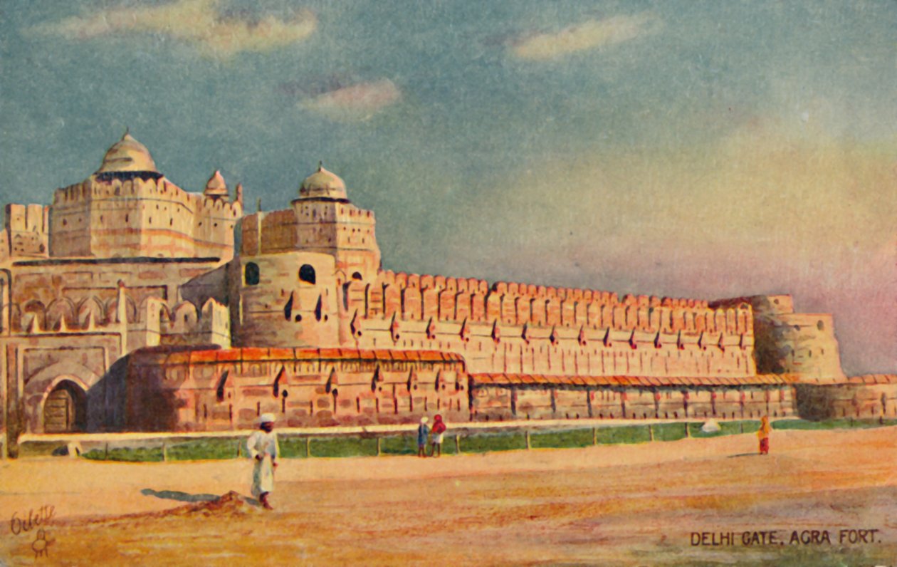 Delhi Gate, Agra Fort. af Unbekannt