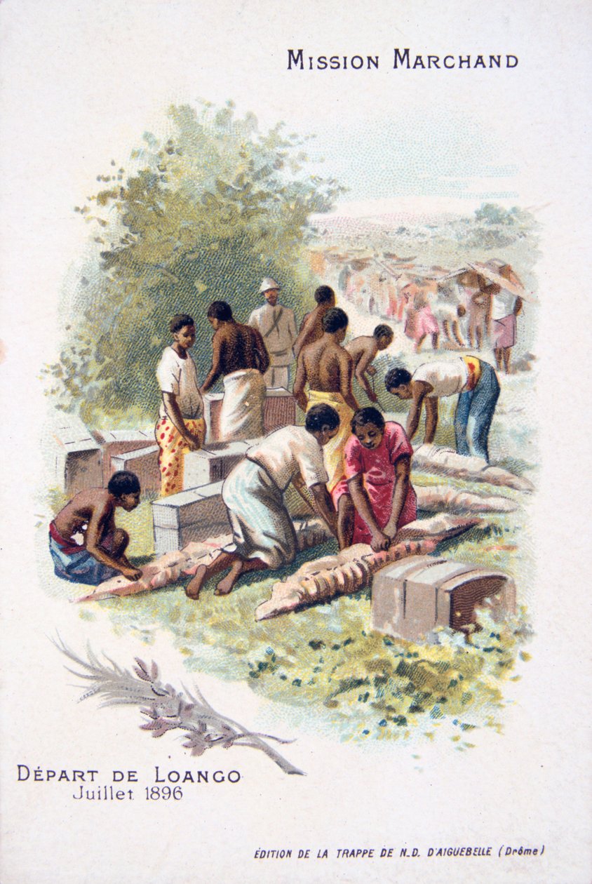 Afgang fra Loango, juli 1896 af Unbekannt