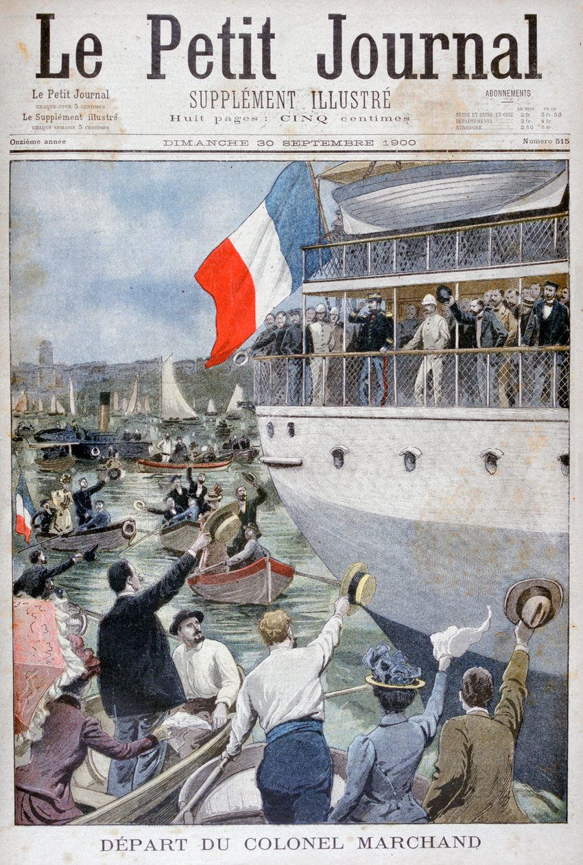 Oberst Marchands afgang, Marseille, 1900 af Unbekannt