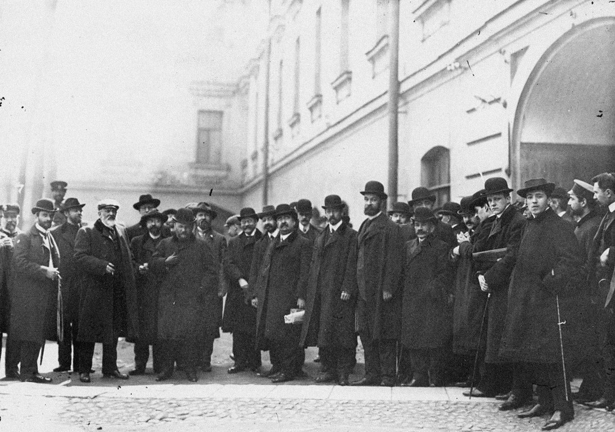 Deputerede fra den første Duma underskrev Vyborg-appellen før fængslet, 1906 af Unbekannt