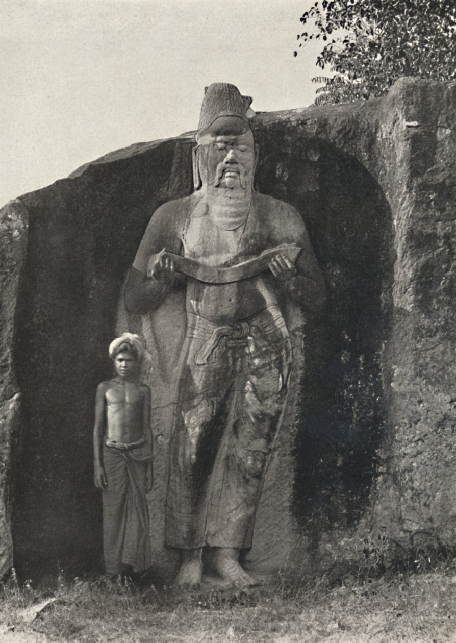 Ifølge traditionen statue af Parakrama Bahus I den Store 1164-1197 AD, Pollonnaruwa, 192 af Unbekannt