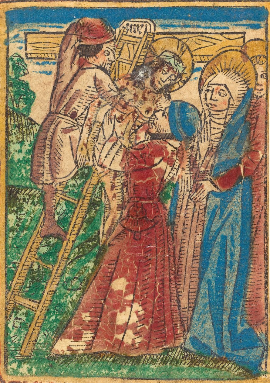 Nedstigning fra korset, ca. 1490. af Unbekannt