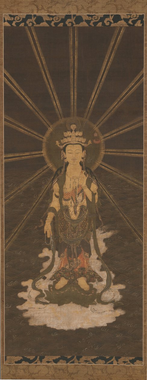 Descent of Eleven-Headed Kannon, midten af slutningen af det 16. århundrede. af Unbekannt