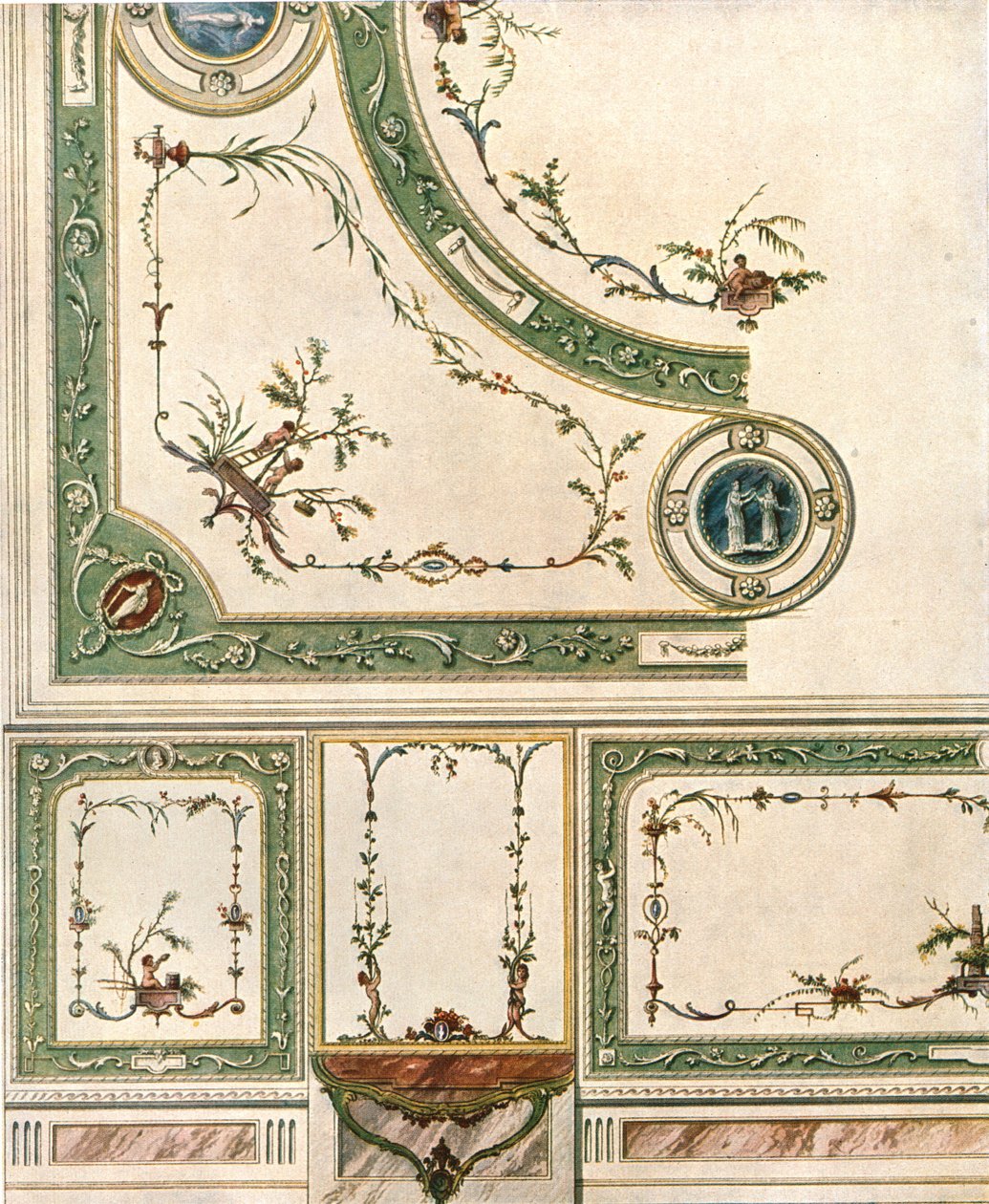 Design til loftdekoration, Italien, 1928. af Unbekannt