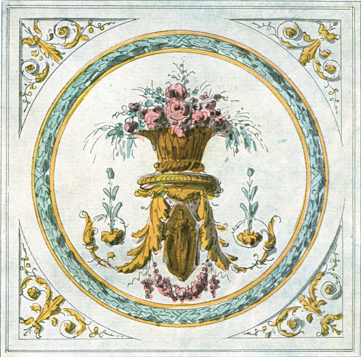 Design til boligindretning, Frankrig, 1928. af Unbekannt