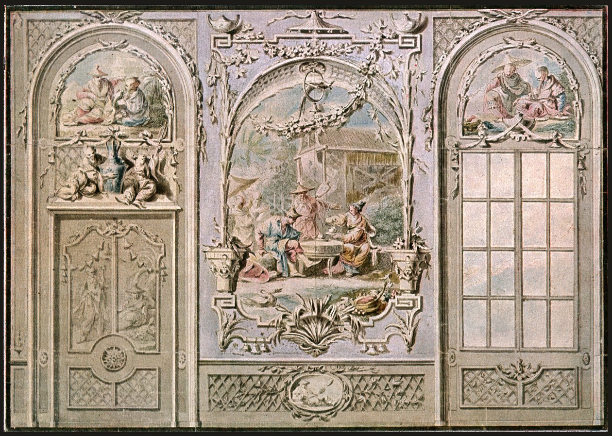 Design til vægmaleri, Italien, 1928. af Unbekannt