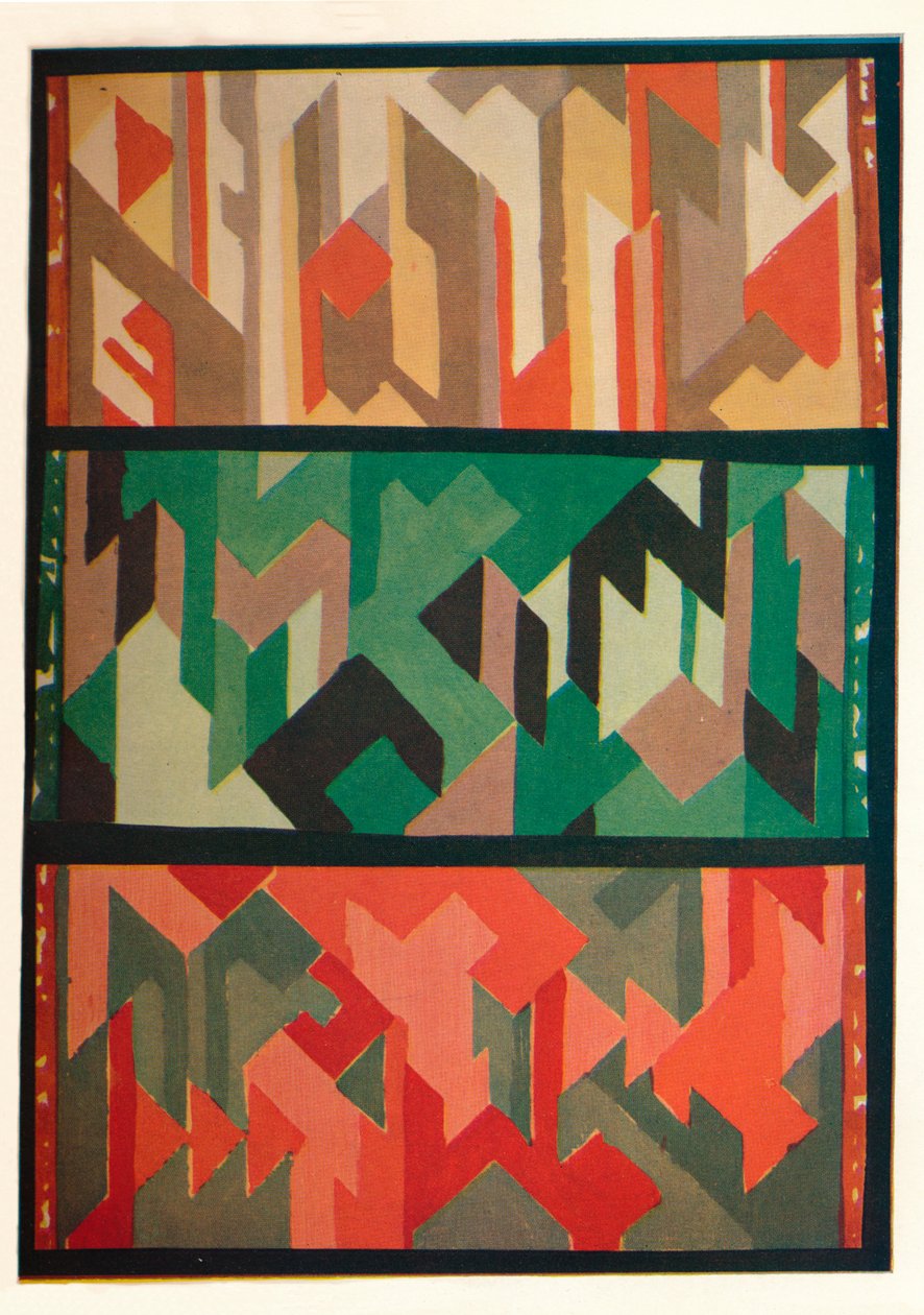 Designs til tæpper af Allgauer Handwebeteppiche, c1928 af Unbekannt
