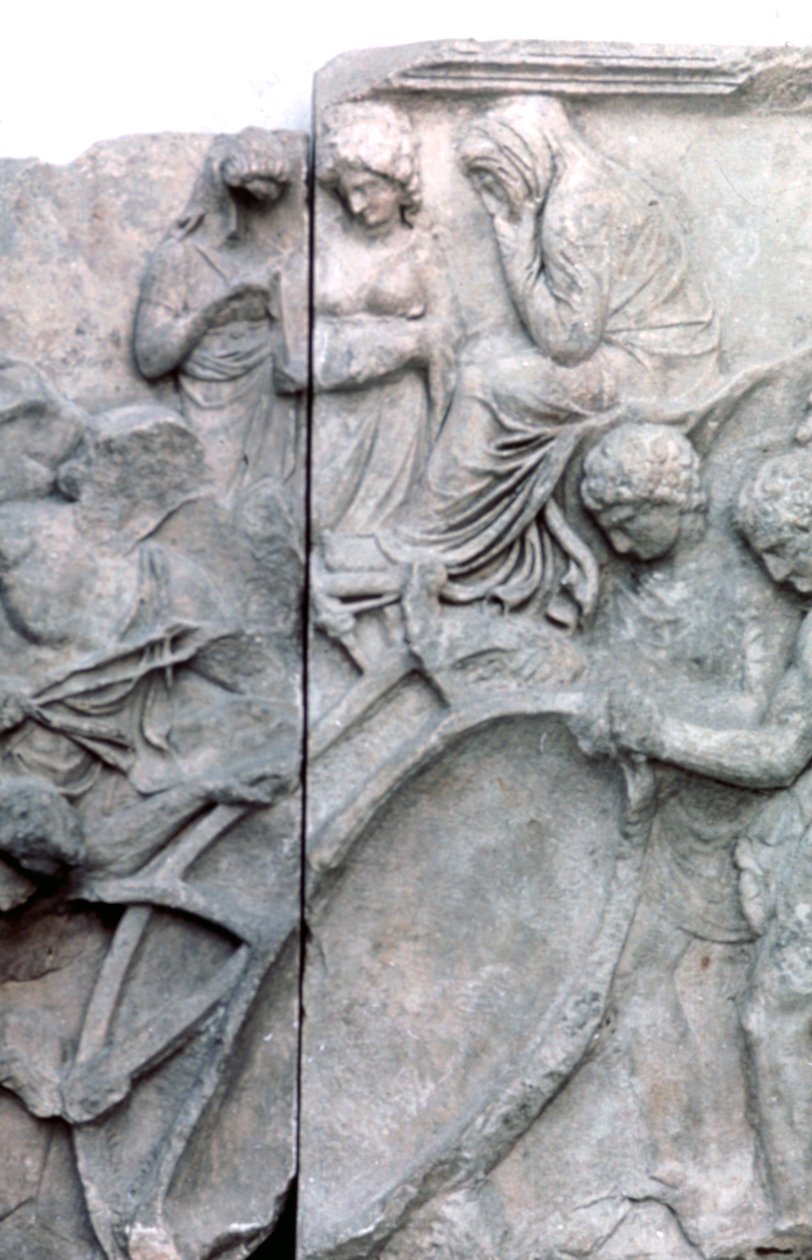 Detalje fra Pergamonalterets store frise, 180-159 f.Kr af Unbekannt