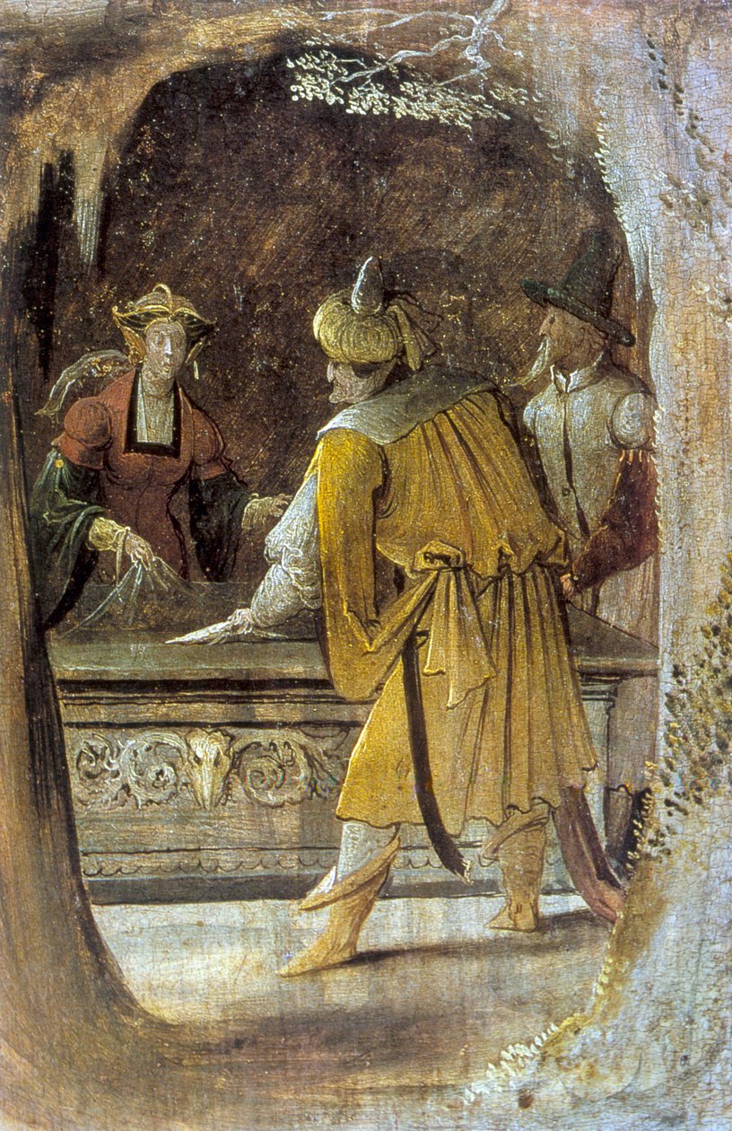 Detalje fra altertavlen af Sankt Antonius, 1500-tallet af Unbekannt