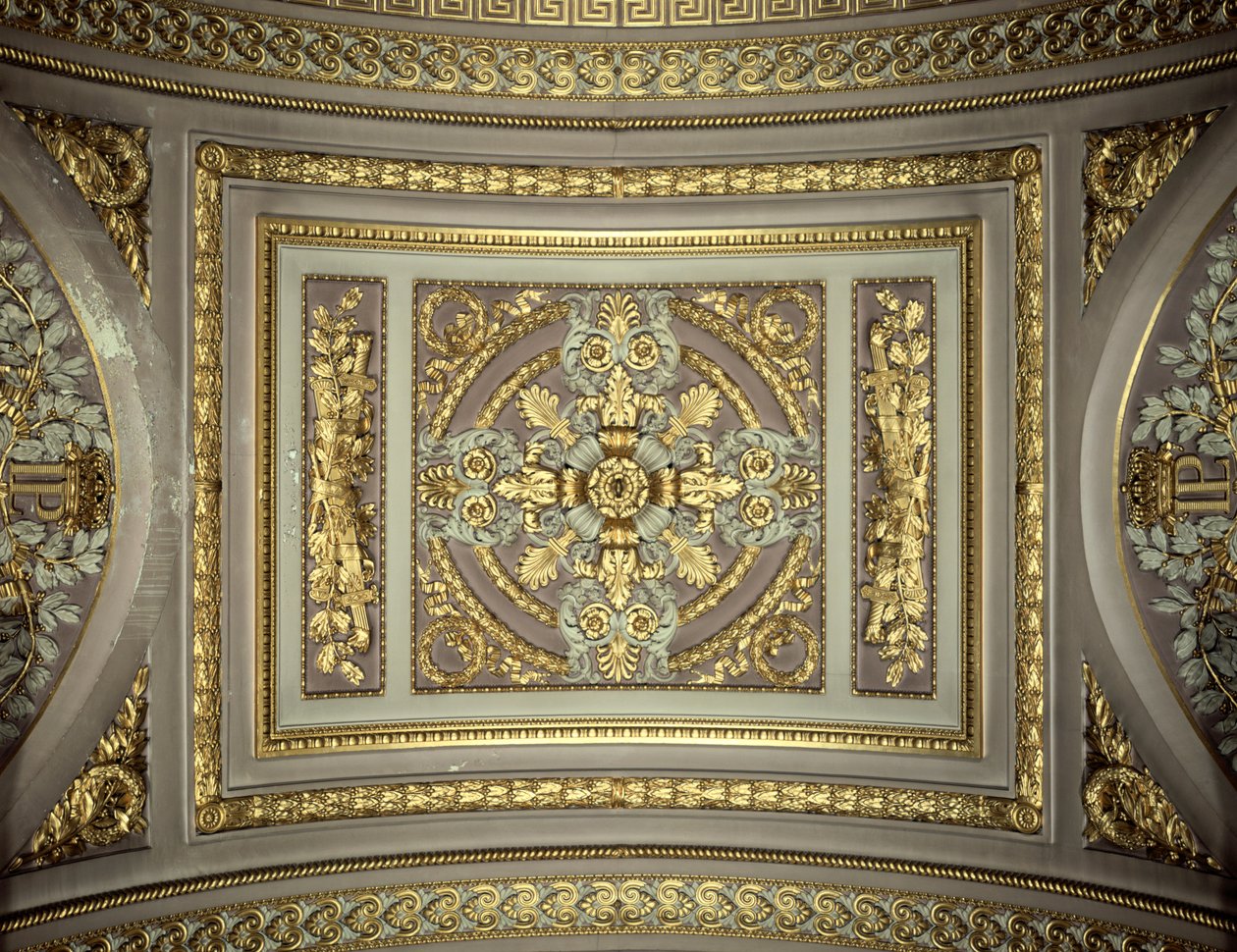 Detalje af en kuppel, Galerie des Batailles Gallery of the Battles, Chateau de Versailles, Frankrig af Unbekannt