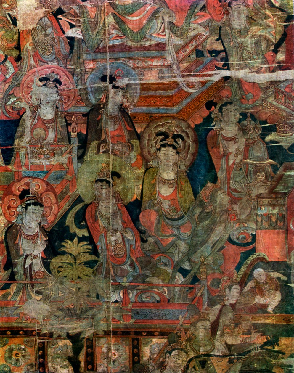 Detalje af et billede af Paradise, kinesisk, Tang-dynastiet, 618-907 1925 af Unbekannt