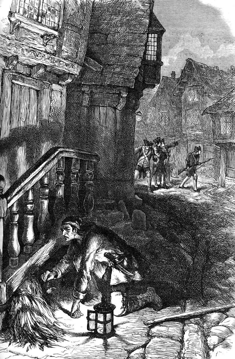 Påvisning af en brandstiftelse, amerikansk uafhængighedskrig, c1776 c1880 af Unbekannt
