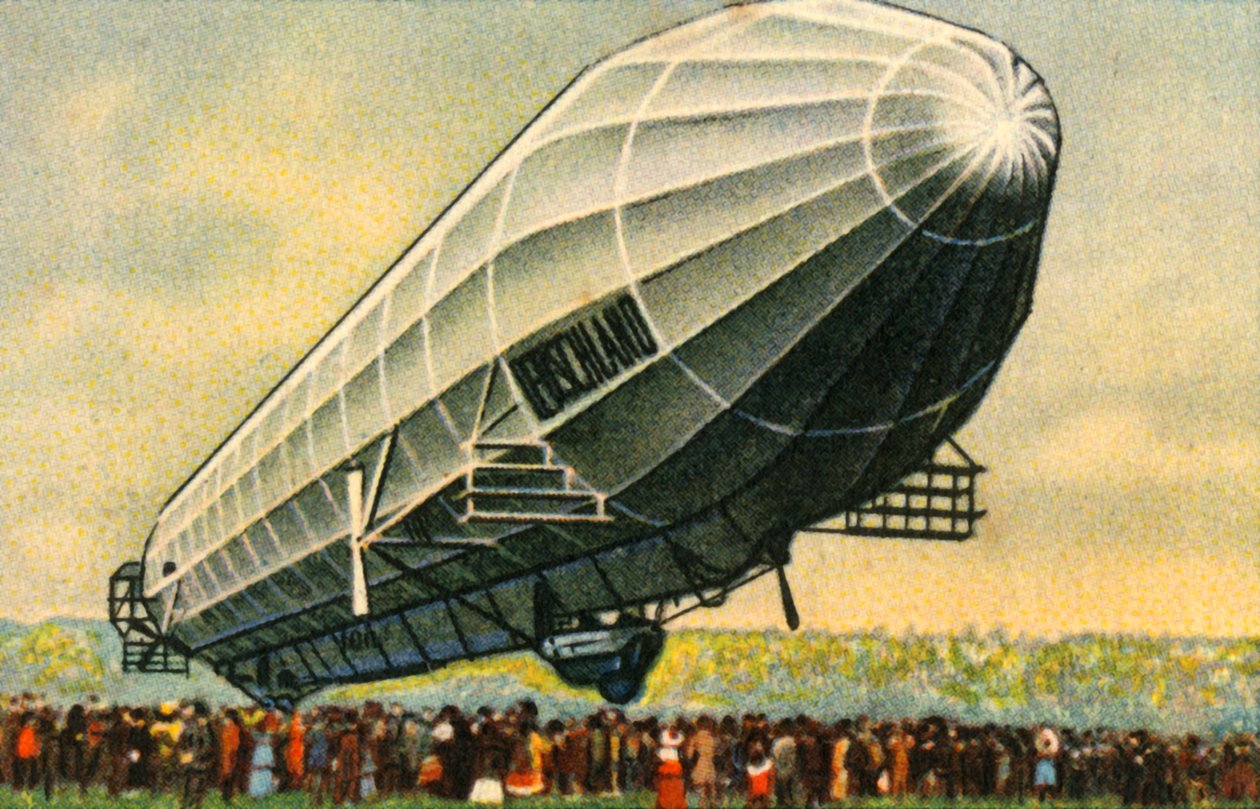 Tyskland LZ7 zeppelin, 1910, 1932. af Unbekannt