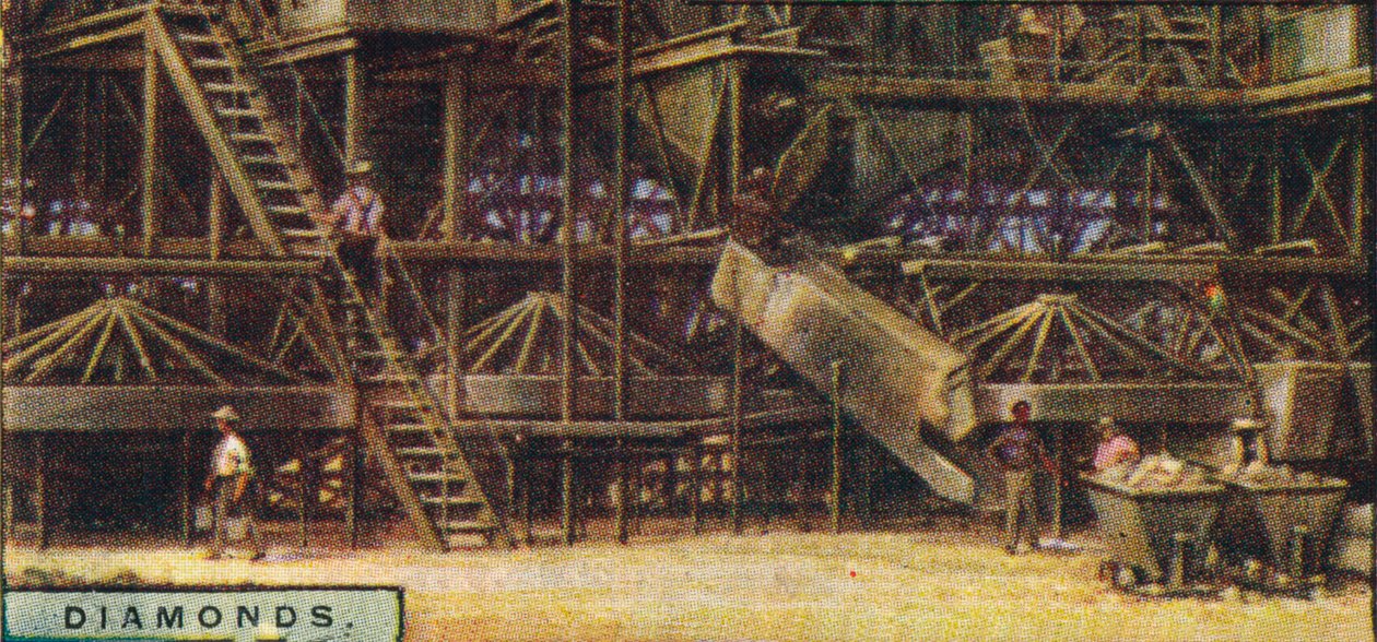 Diamanter. Vaskeanlæg, Kimberley, 1928 af Unbekannt