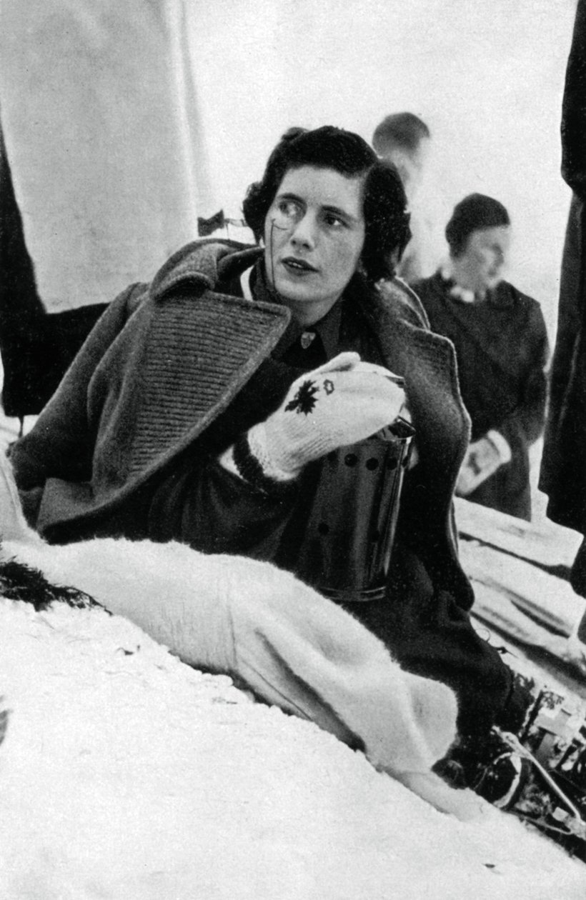 Diana Gordon Lennox, canadisk skiløber, Olympiske Vinterlege, Garmisch-Partenkirchen, Tyskland, 1936 af Unbekannt