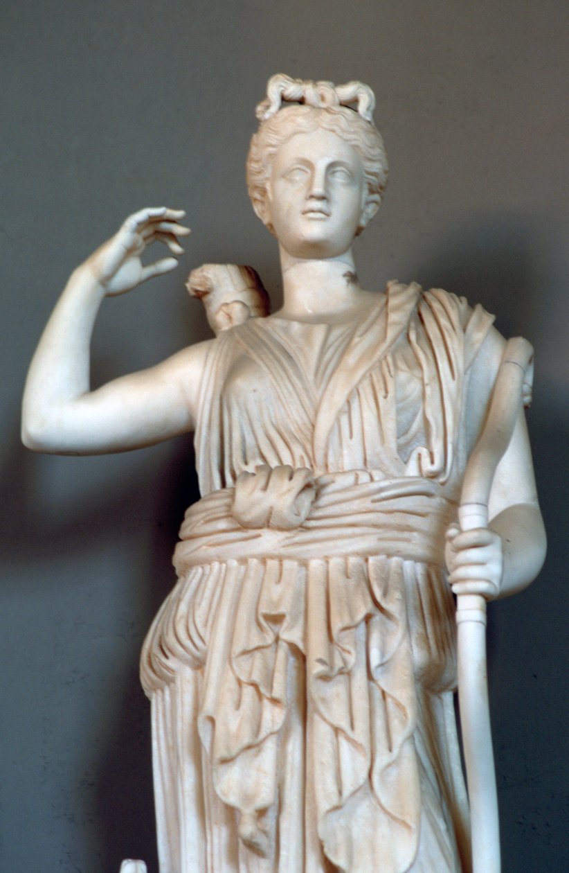 Diana, detalje, jagtens gudinde, Vatikanets museum af Unbekannt