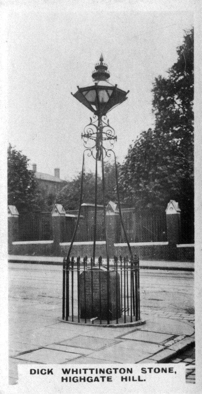 Dick Whittington Stone, Highgate Hill, London, c1920
