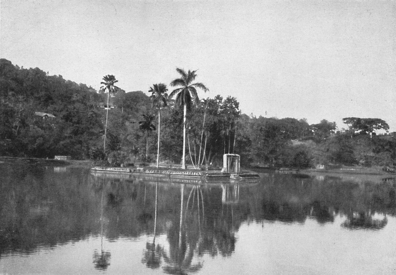 Øen i Kandy-søen, 1926 af Unbekannt