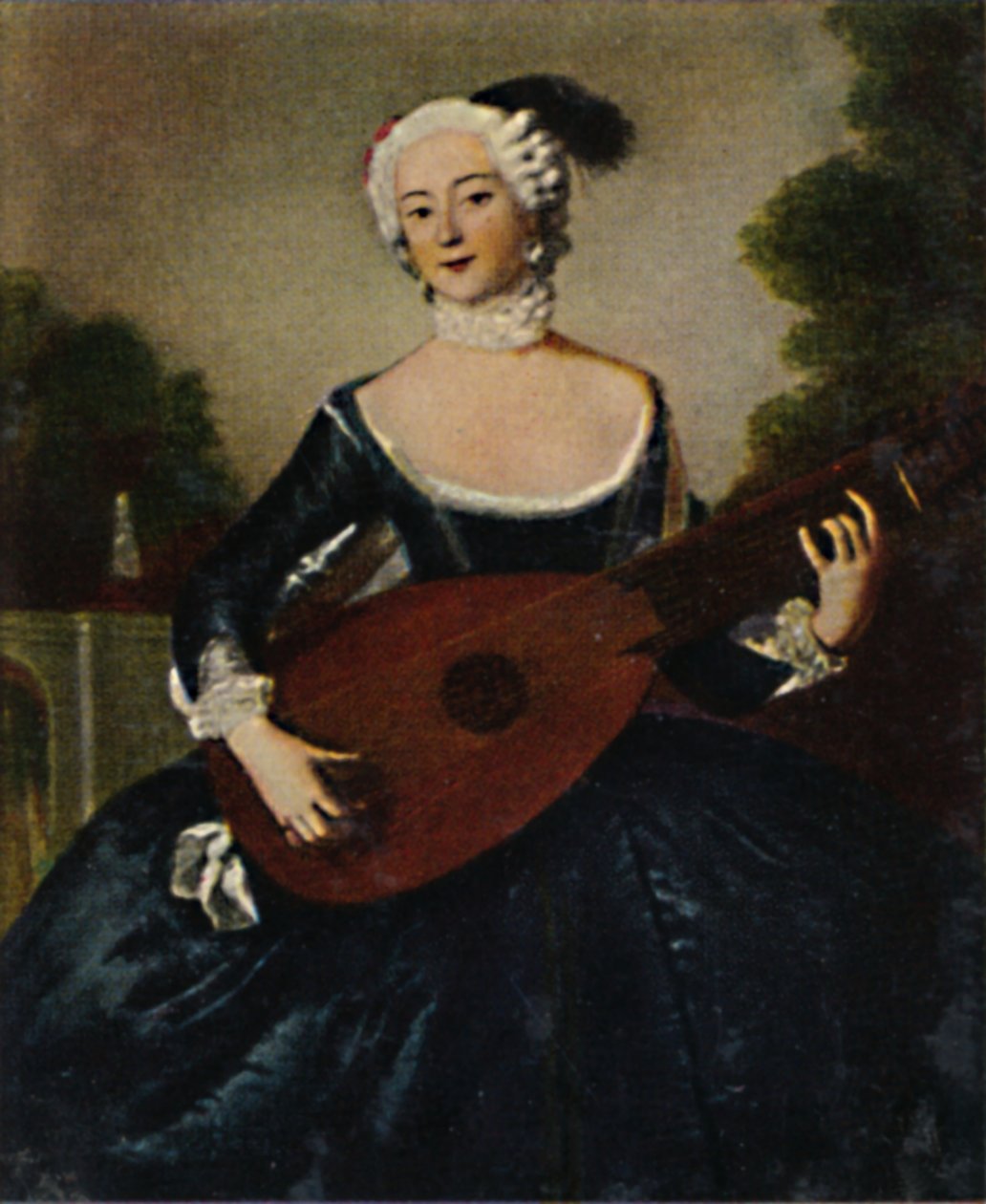 Yndlingssøsteren Friedr. D. Gr. 1709-1758. - Maleri af Pesne, 1934. af Unbekannt
