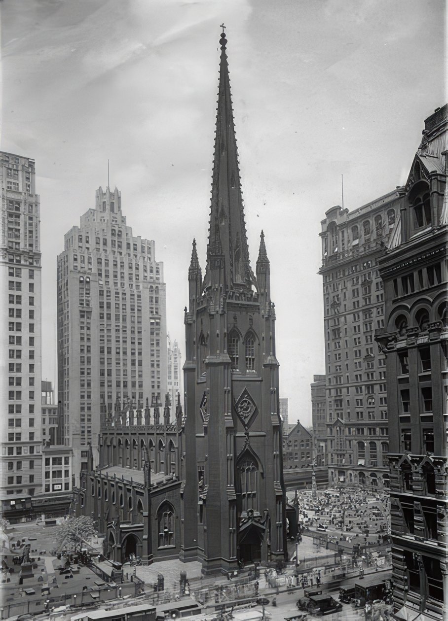Die Trinity Church i New York. Um 1935 af Unbekannt