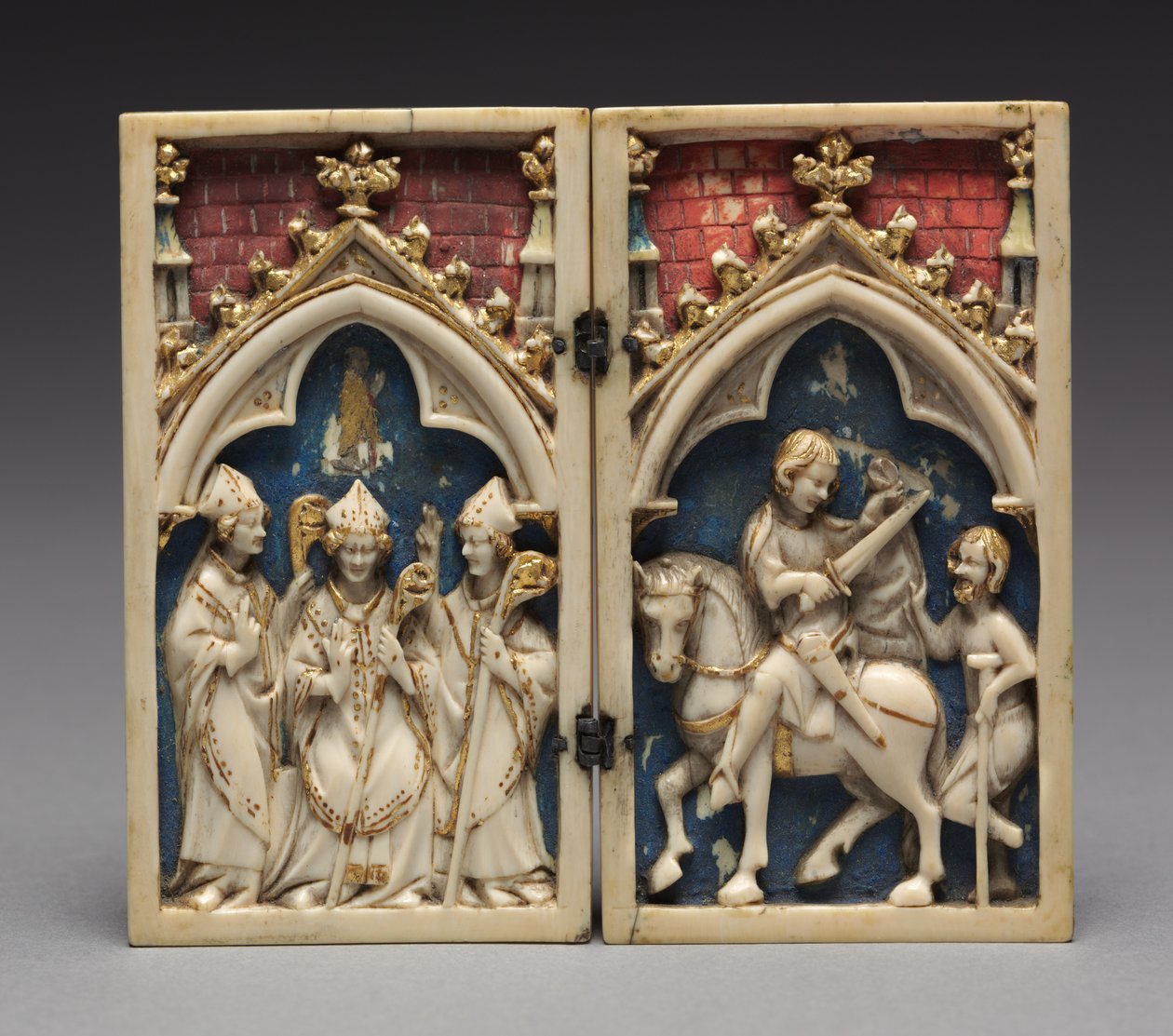 Diptykon med scener fra Sankt Martin af Tours