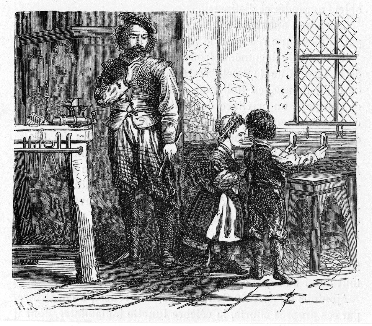 Opdagelse af princippet om teleskopet, 1600-tallet 1863 af Unbekannt