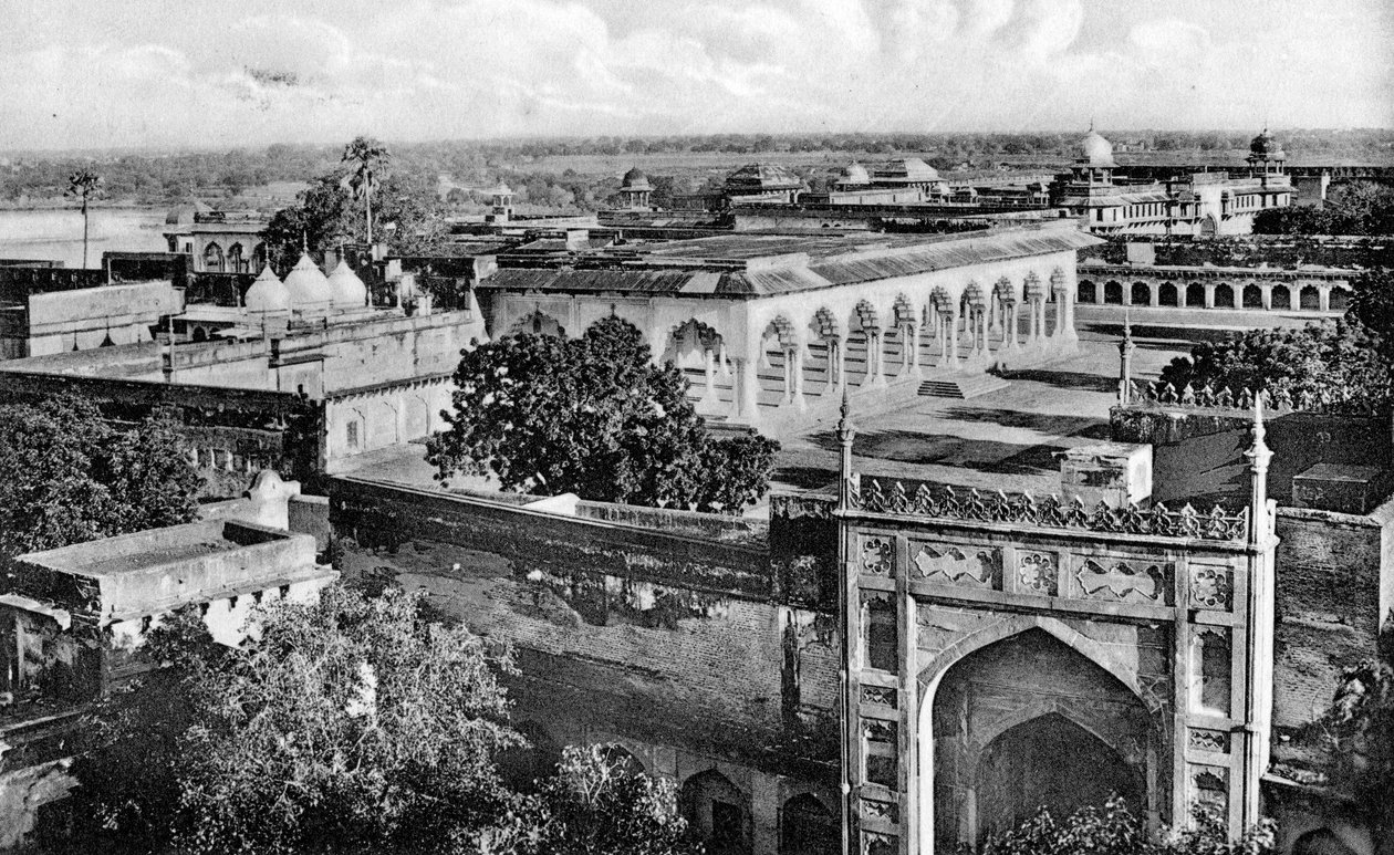 Diwan-i-am inde i Agra Fort, det 20. århundrede af Unbekannt