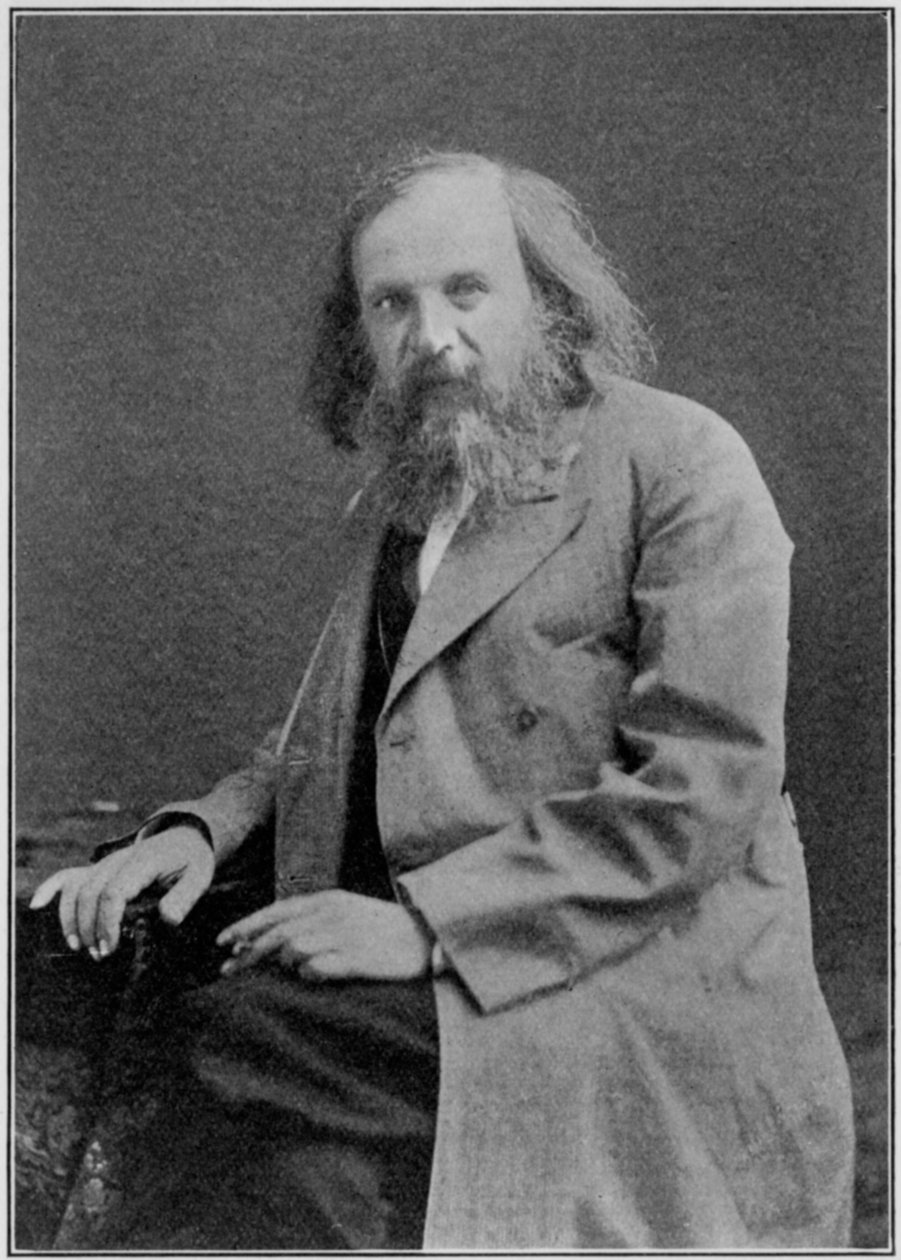 Dmitri Ivanovich Mendeleev 1834-1907, russisk kemiker, omkring 1900-tallet af Unbekannt