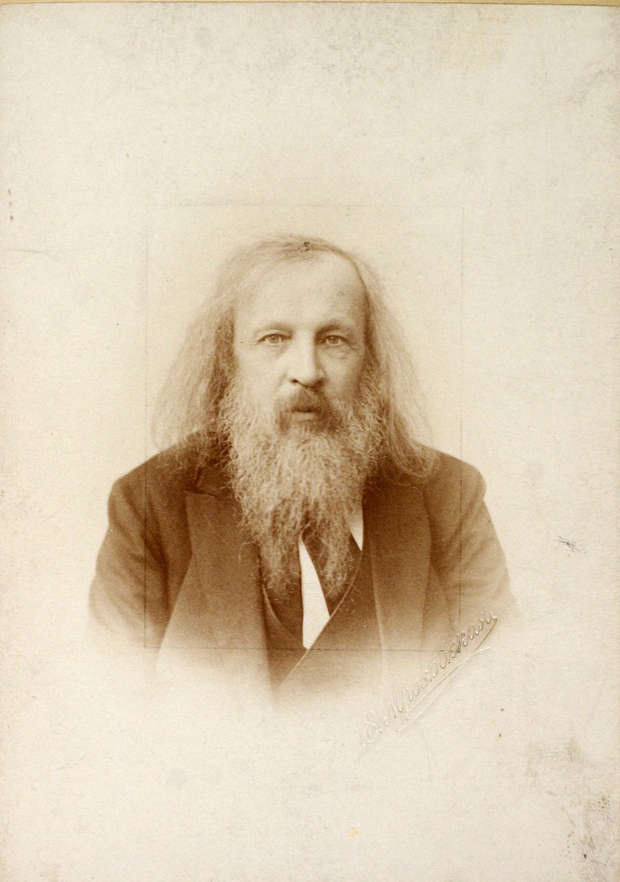 Dmitri Mendeleev, russisk kemiker, c1890-c1907 af Unbekannt
