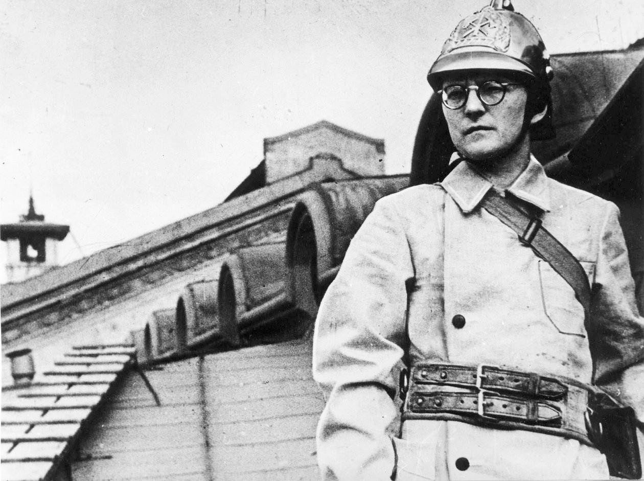 Dmitri Shostakovich, russisk komponist, under belejringen af Leningrad, USSR, WWII, 1941 af Unbekannt