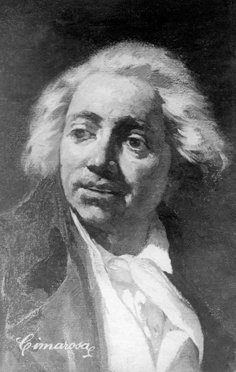 Domenico Cimarosa 1749-1801, italiensk komponist, 20. århundrede af Unbekannt