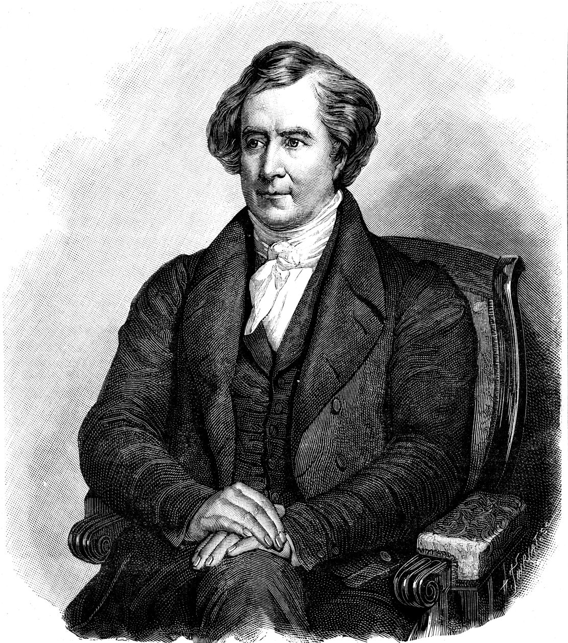 Dominique Francois Jean Arago 1786-1853, fransk astronom, fysiker og politiker af Unbekannt