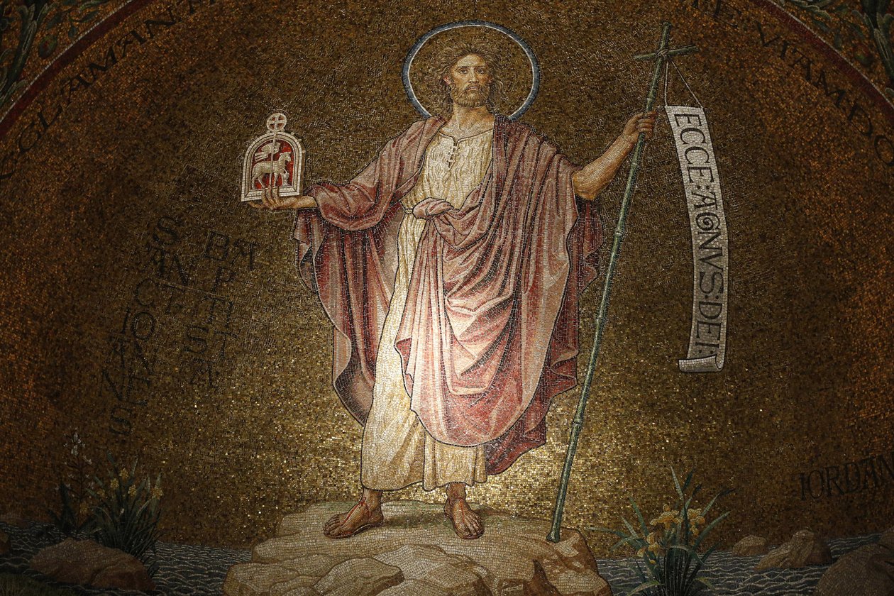 Dormition kloster, Johannes Døberens mosaik, Jerusalem, Israel af Unbekannt