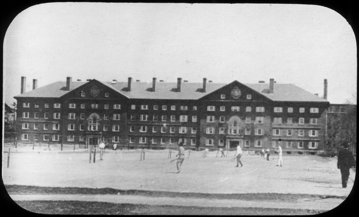 Dormitory Building, Harvard University, Massachusetts, USA, slutningen af det 19. eller begyndelsen af det 20. århundrede af Unbekannt