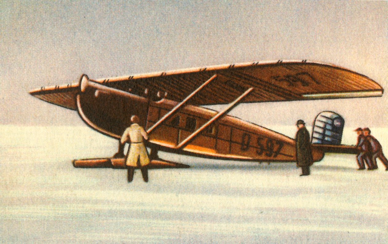 Dornier Merkur fly med snesko, 1920