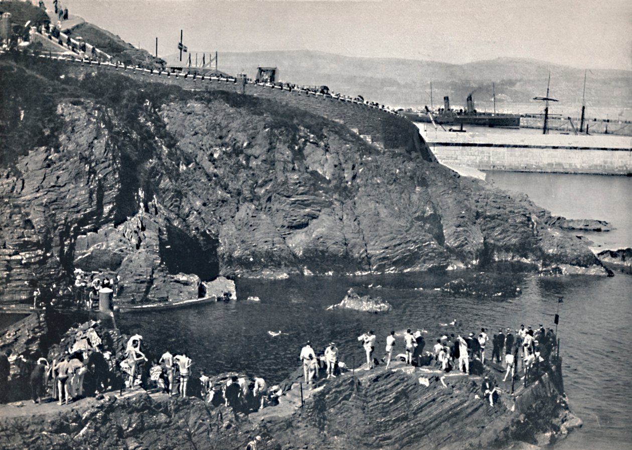 Douglas - Badestedet ved Port Skillion, 1895 af Unbekannt