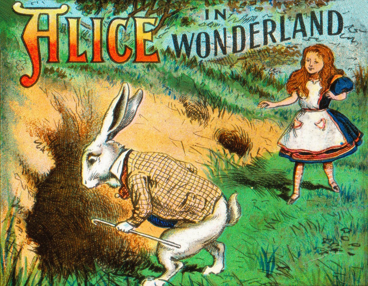 Down the Rabbit Hole, c1900. af Unbekannt