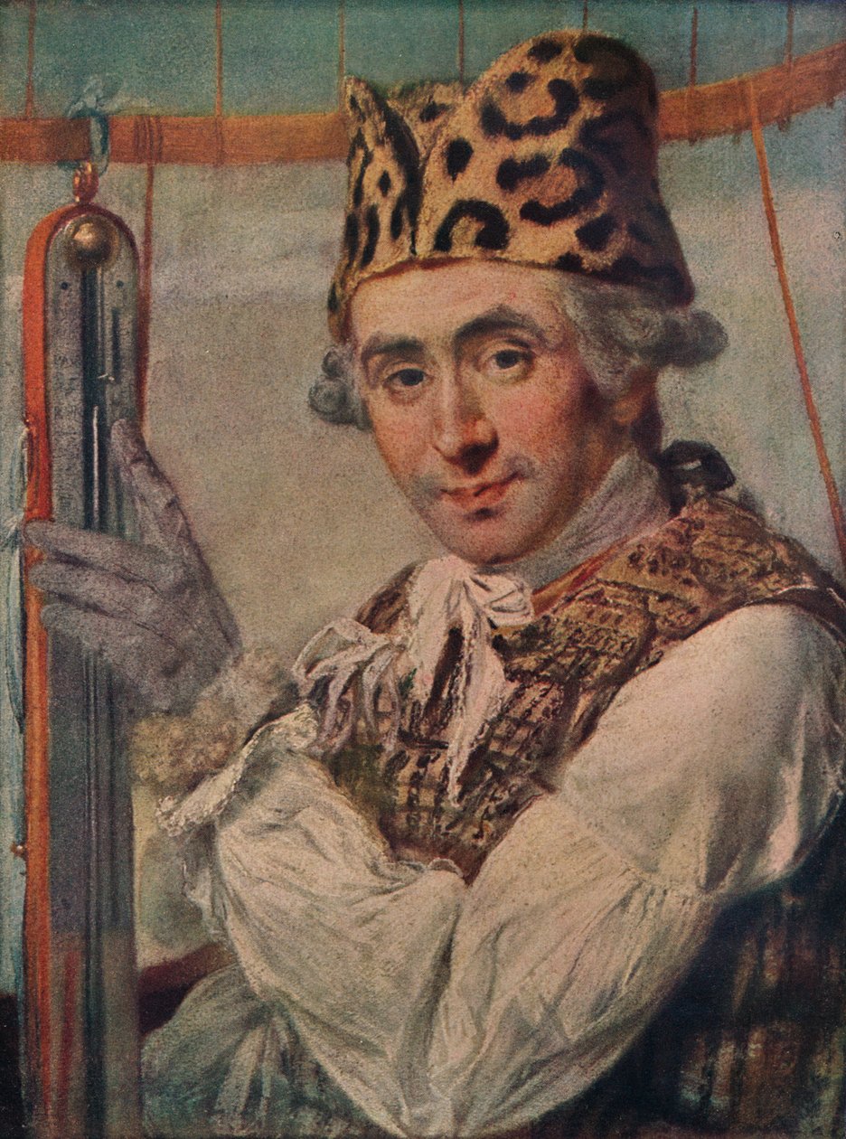 Dr. John Jeffries, amerikansk ballonfarer, 1786. 1911 af Unbekannt