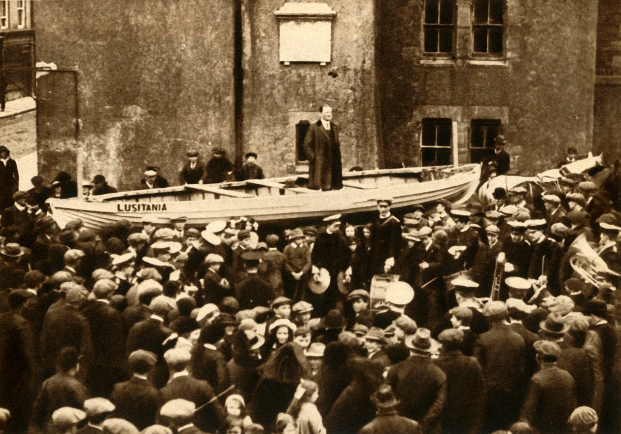 Dr. Macaura...taler til et rekrutteringsmøde, c1915, 1933. af Unbekannt